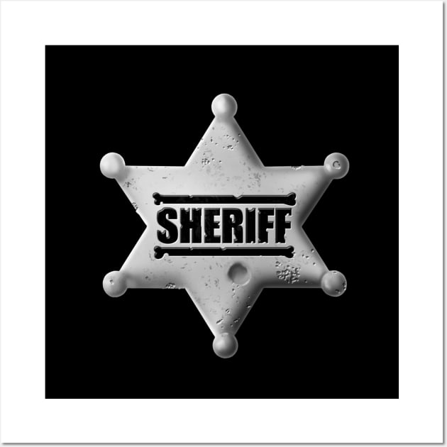 Sheriff's badge_v2 Wall Art by T-art